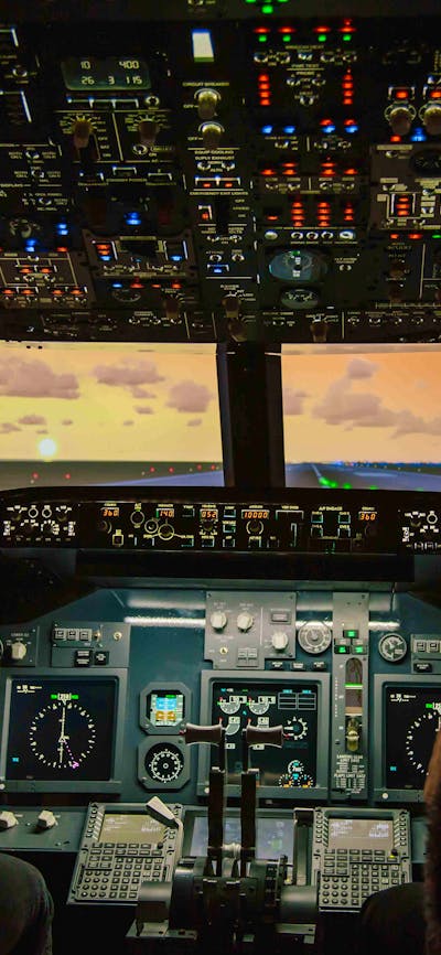Jet Flight Simulator Sunset
