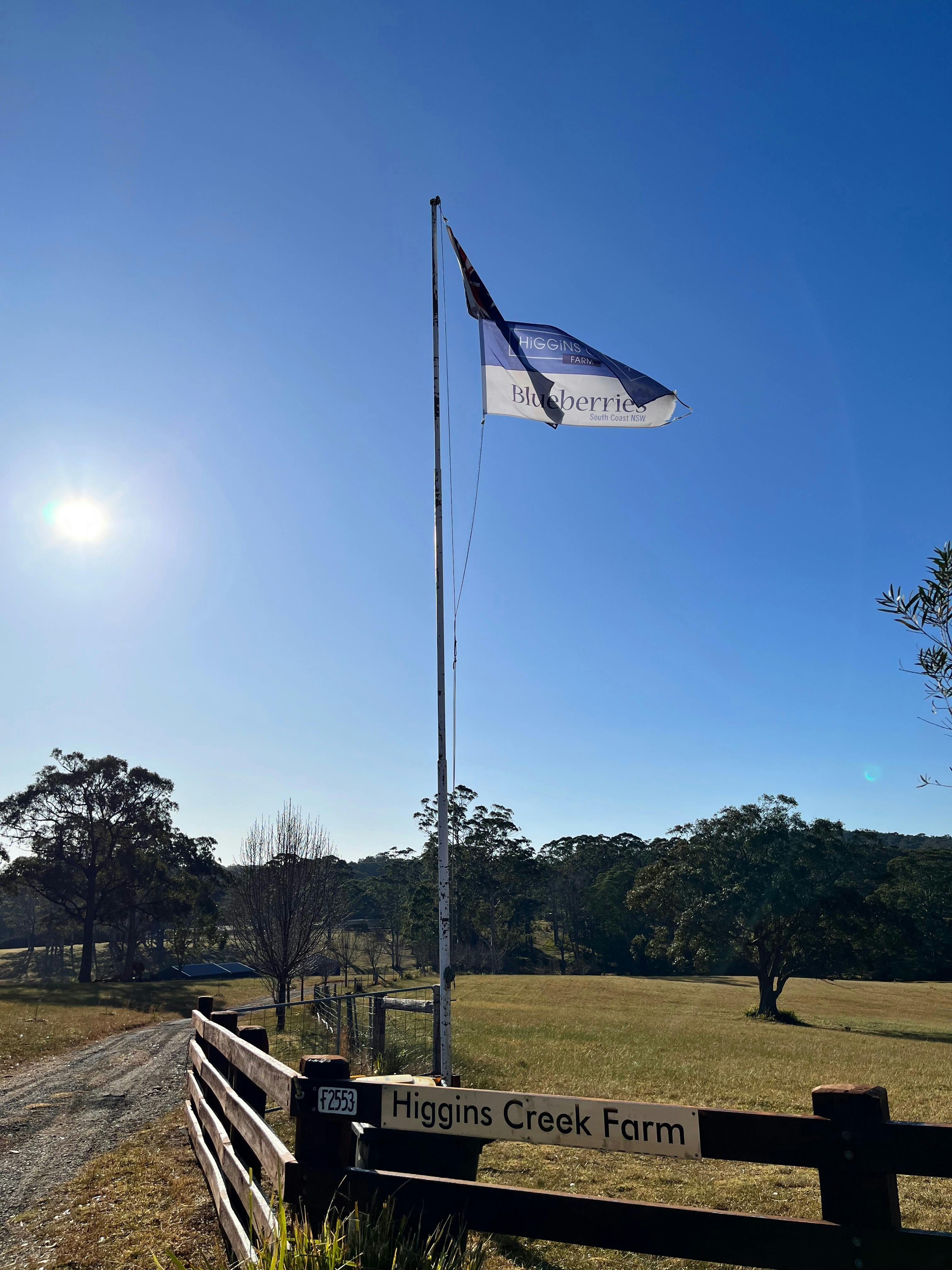 Higgins Creek Farm entrance