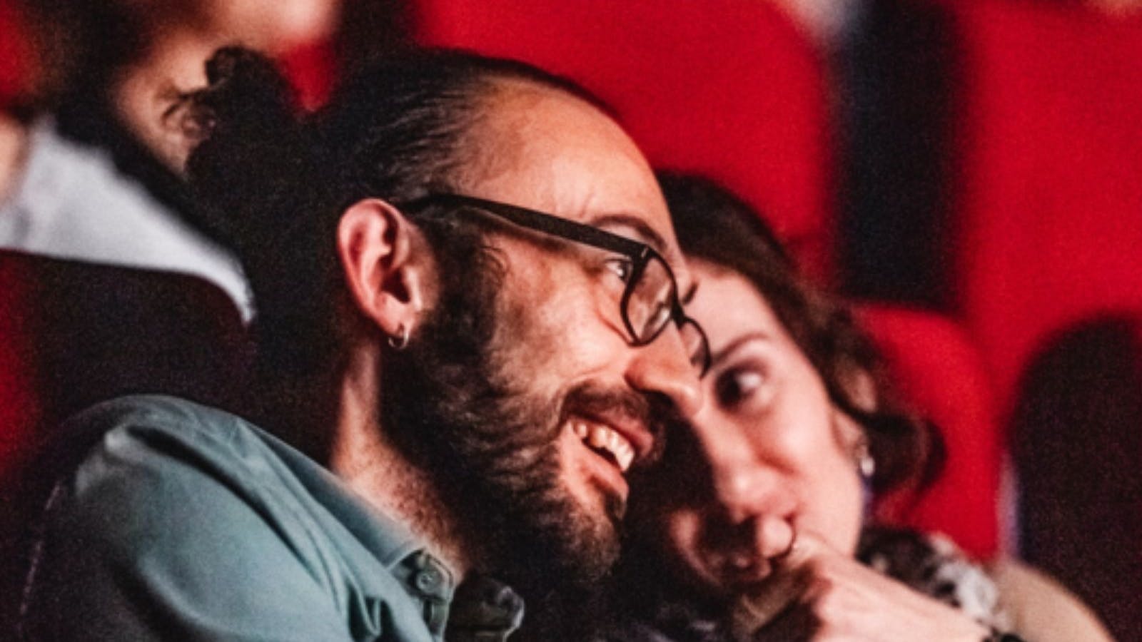 A quiet moment in the audience.