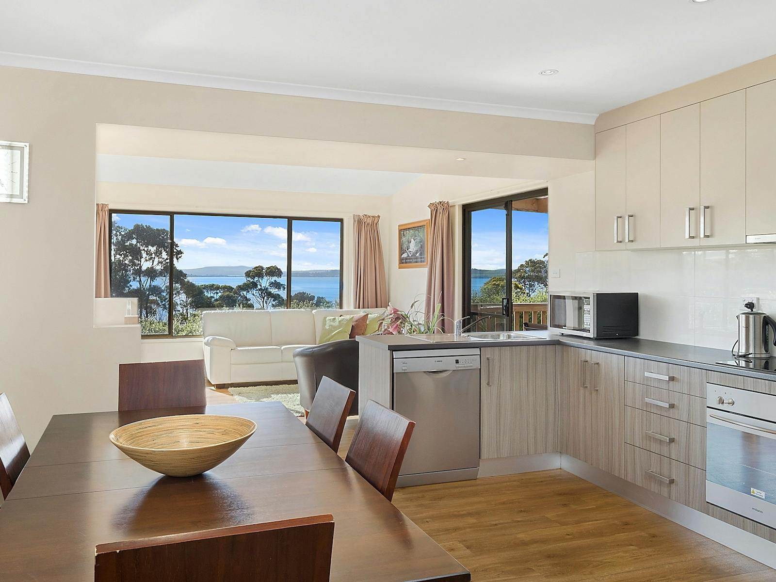 kitchen and dining