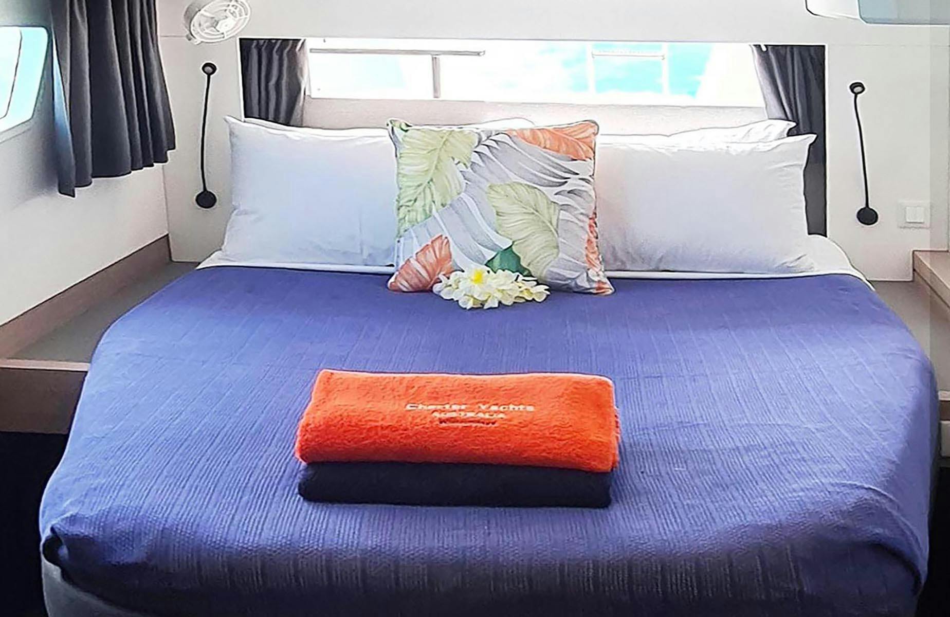 Chrissy 42 Fountaine Pajot Astrea Galley Starboard Cabin
