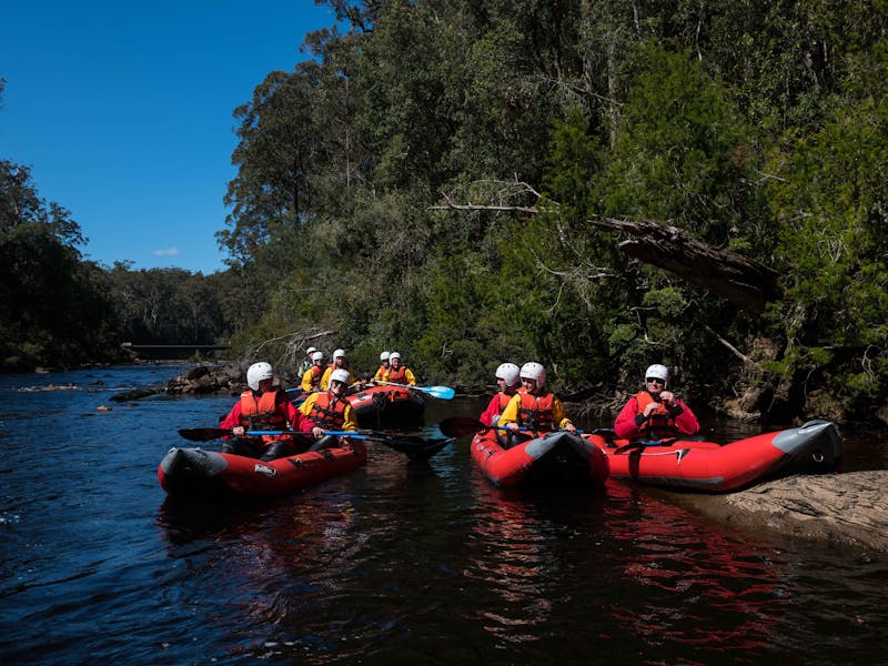 Rafting on the Picton and Huon Rivers at Tahune Adventures Tasmania