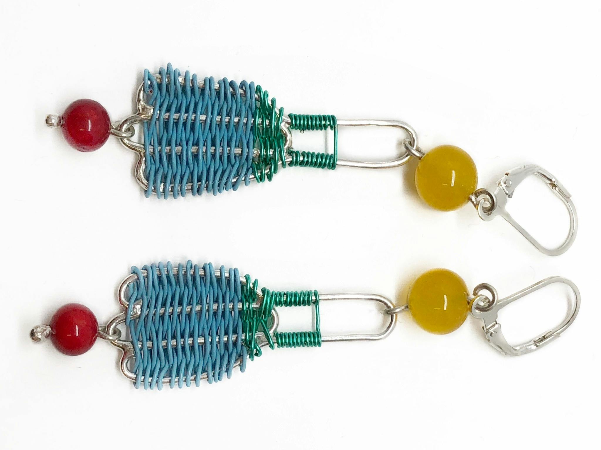 Earrings Made with recycled materials