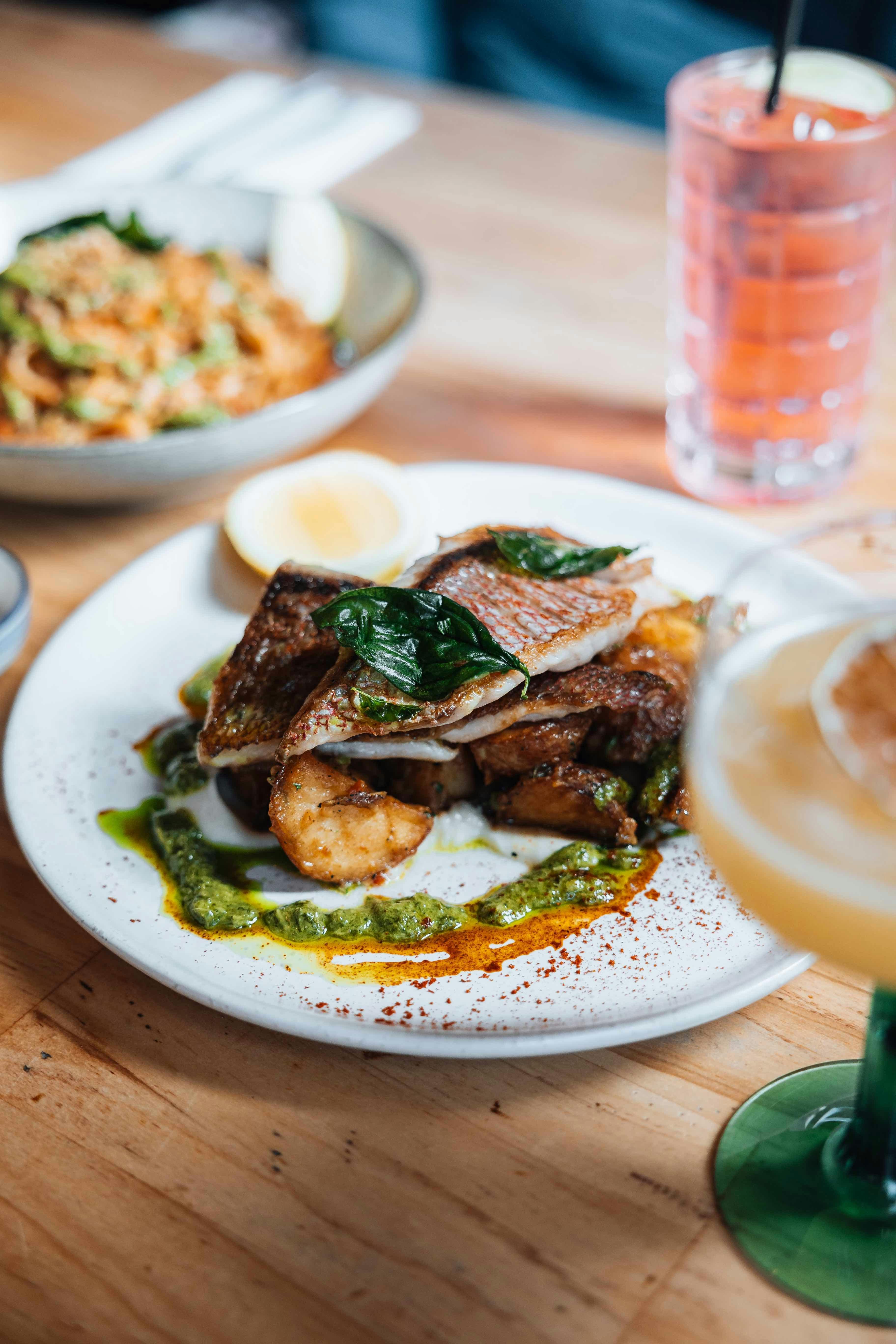 Fish, snapper, lunch