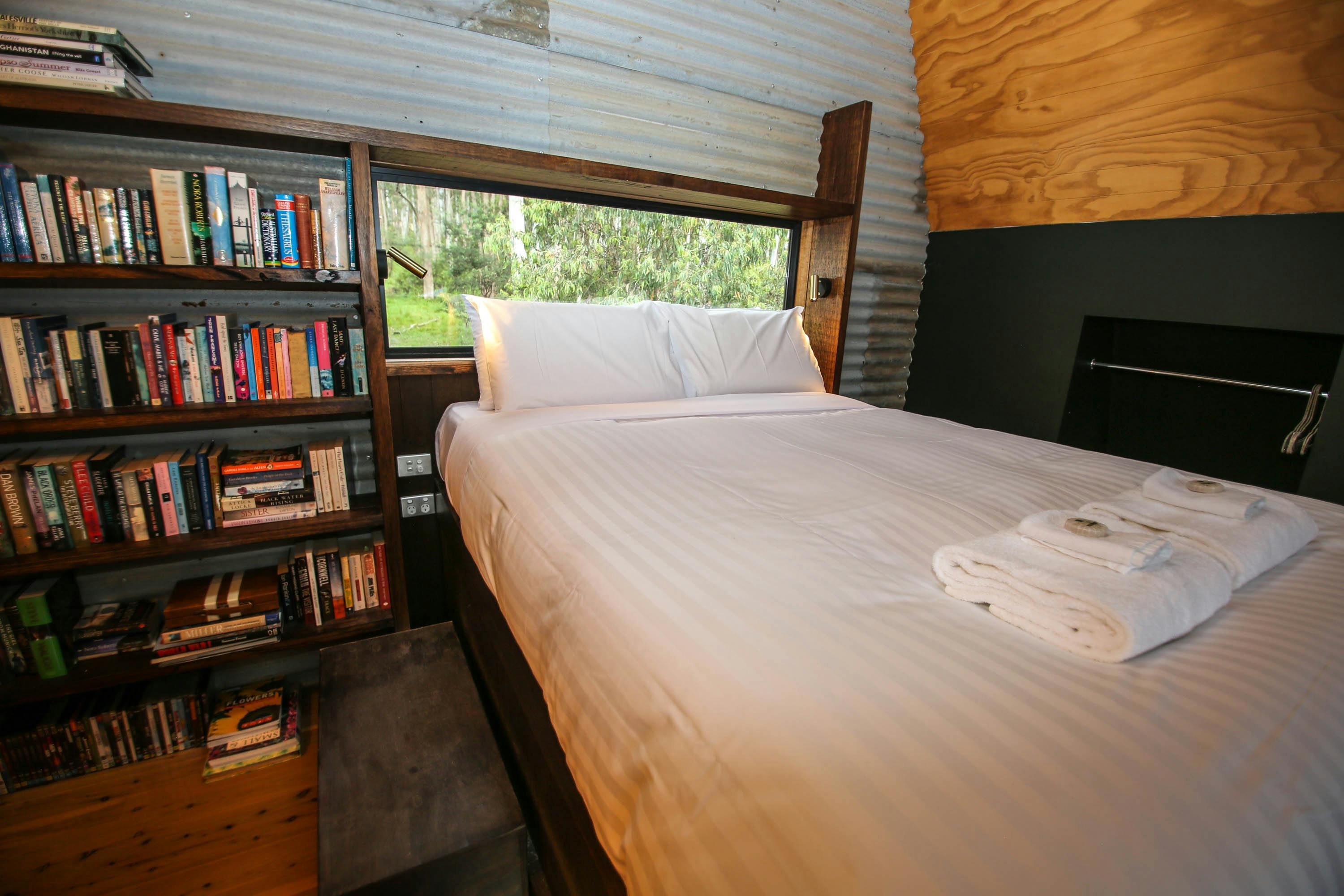 Master loft bedroom upstairs in couples retreat