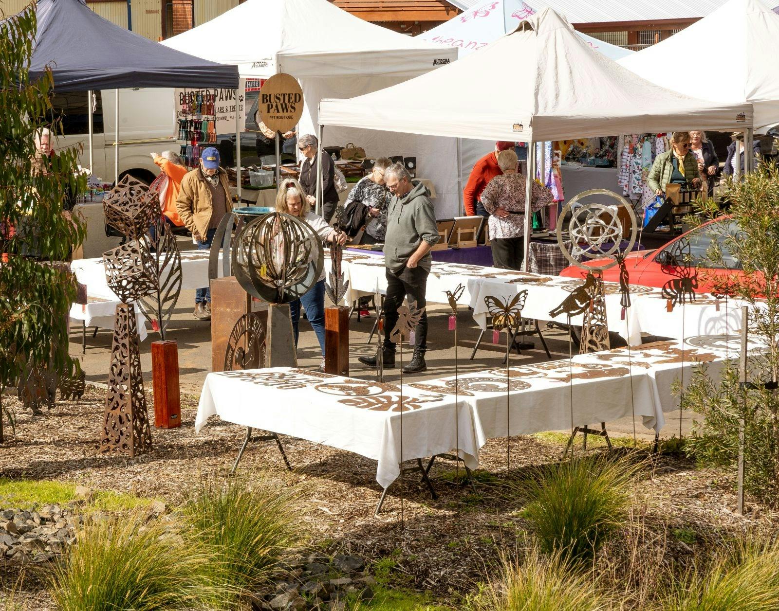 Leongatha Market stall