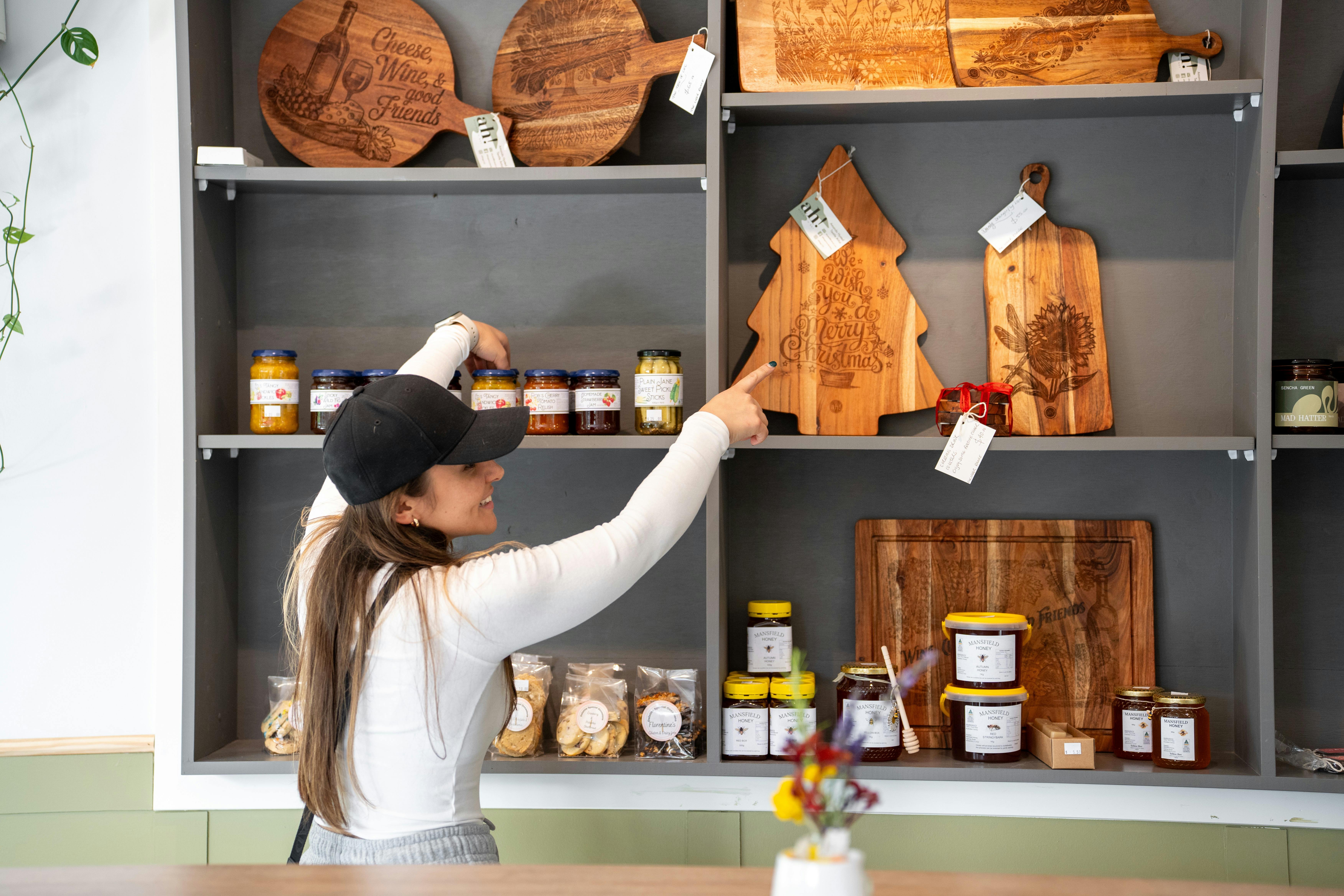 Local produce, honey from our own bees, and High Country specialties available at the Maze Café.