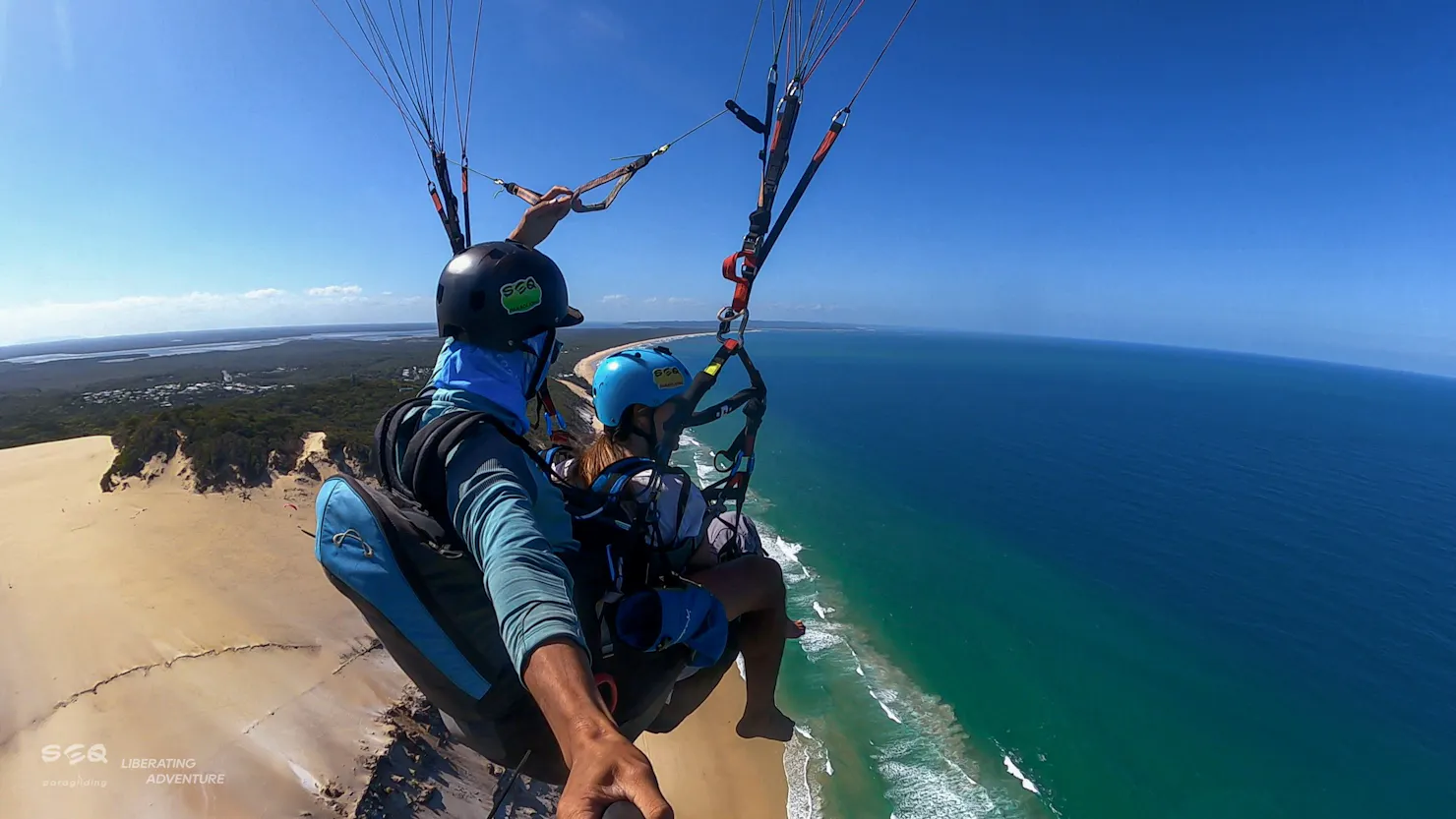 Tandem Paragliding from the Carlo Sandblow