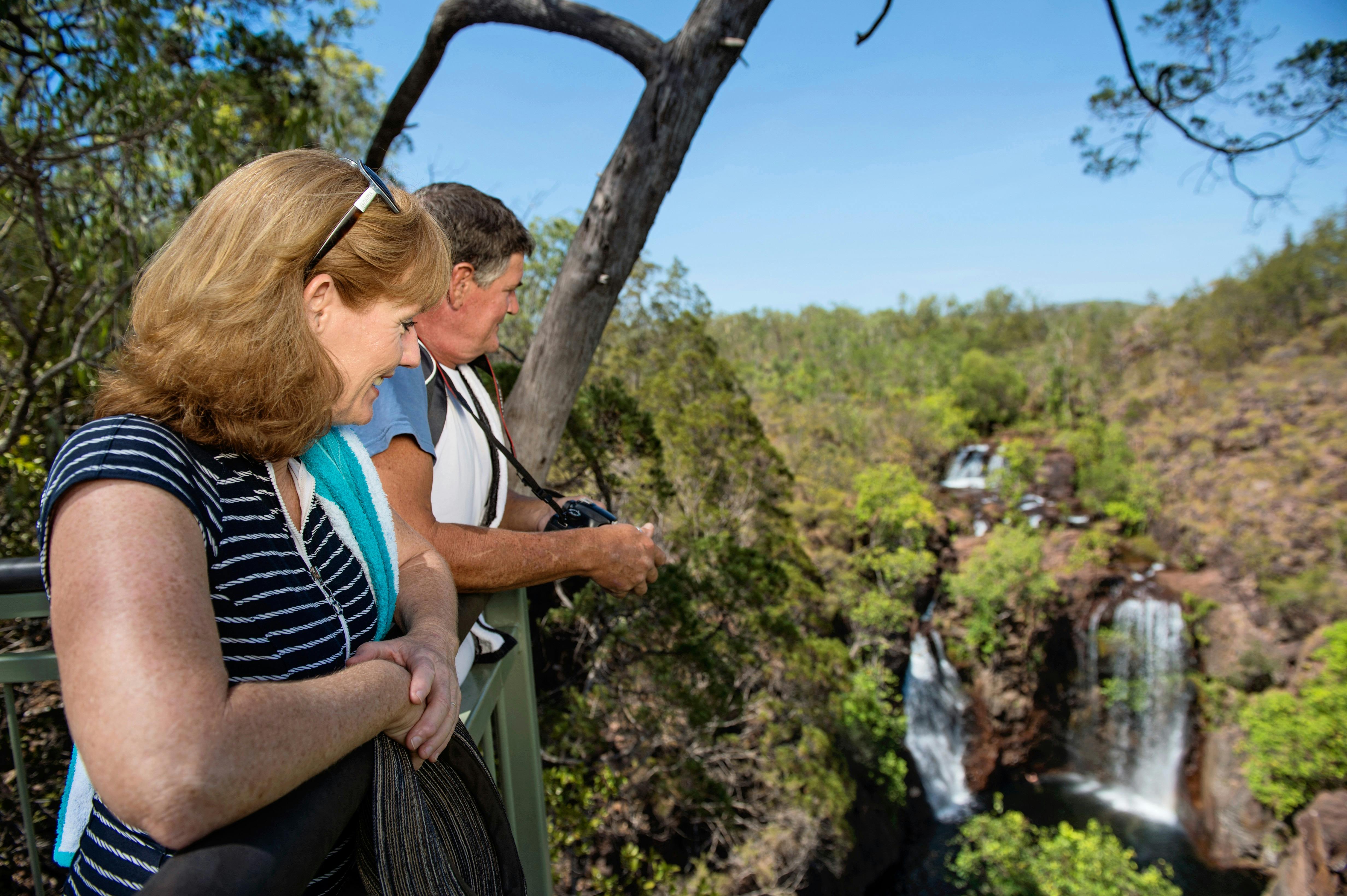 See amazing views out over Florence Falls in Litchfield National Park