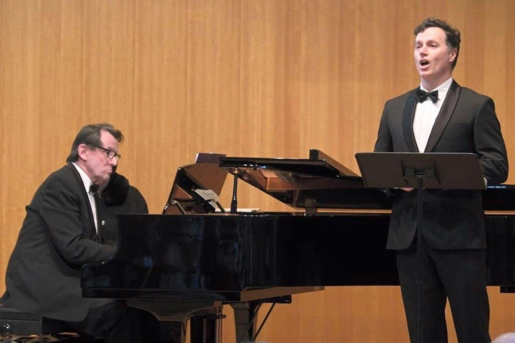 Andrew Goodwin as tenor with John Martin on the piano.