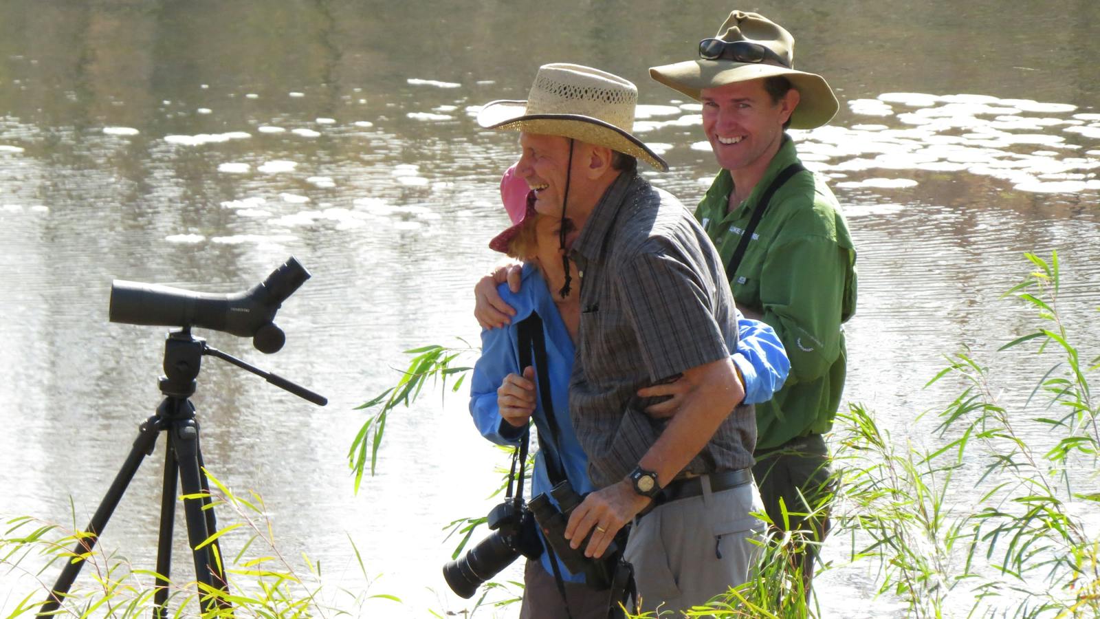 Happy birdwatchers