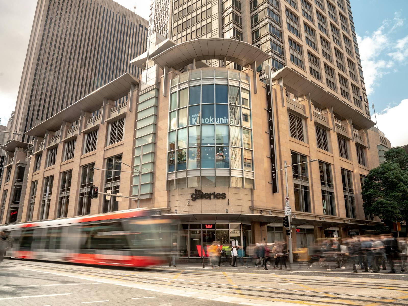 The Galeries outside view from corner of Druitt and George Street
