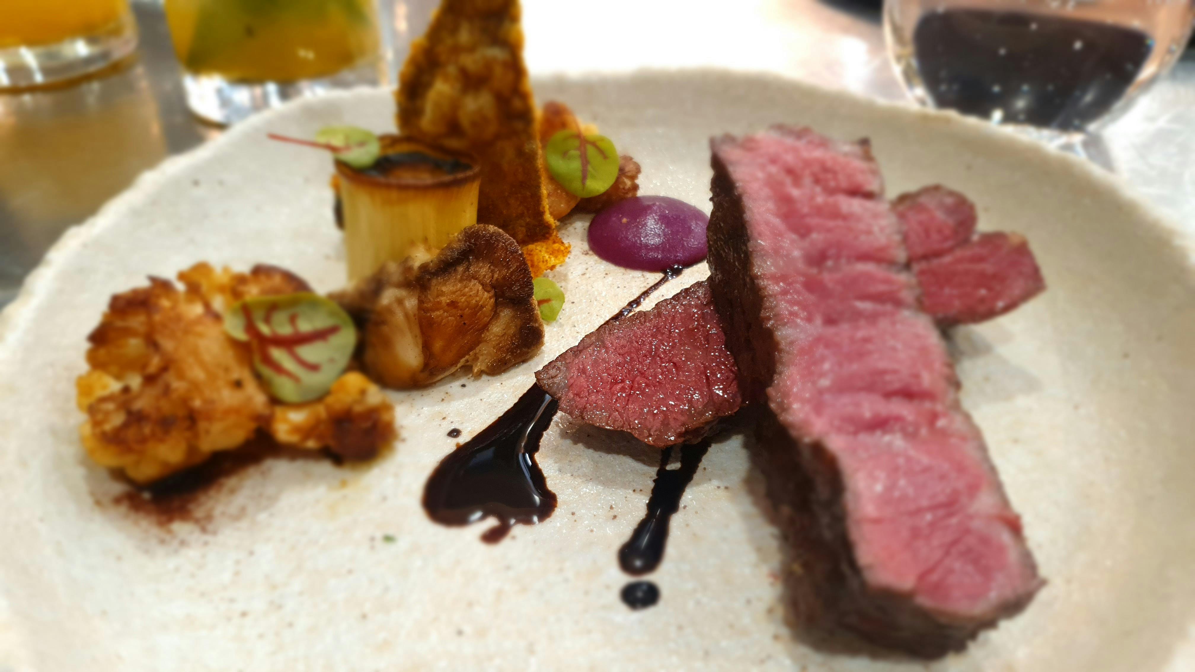 Mayura Station Wagyu beef being served to guests at the Chefs Table