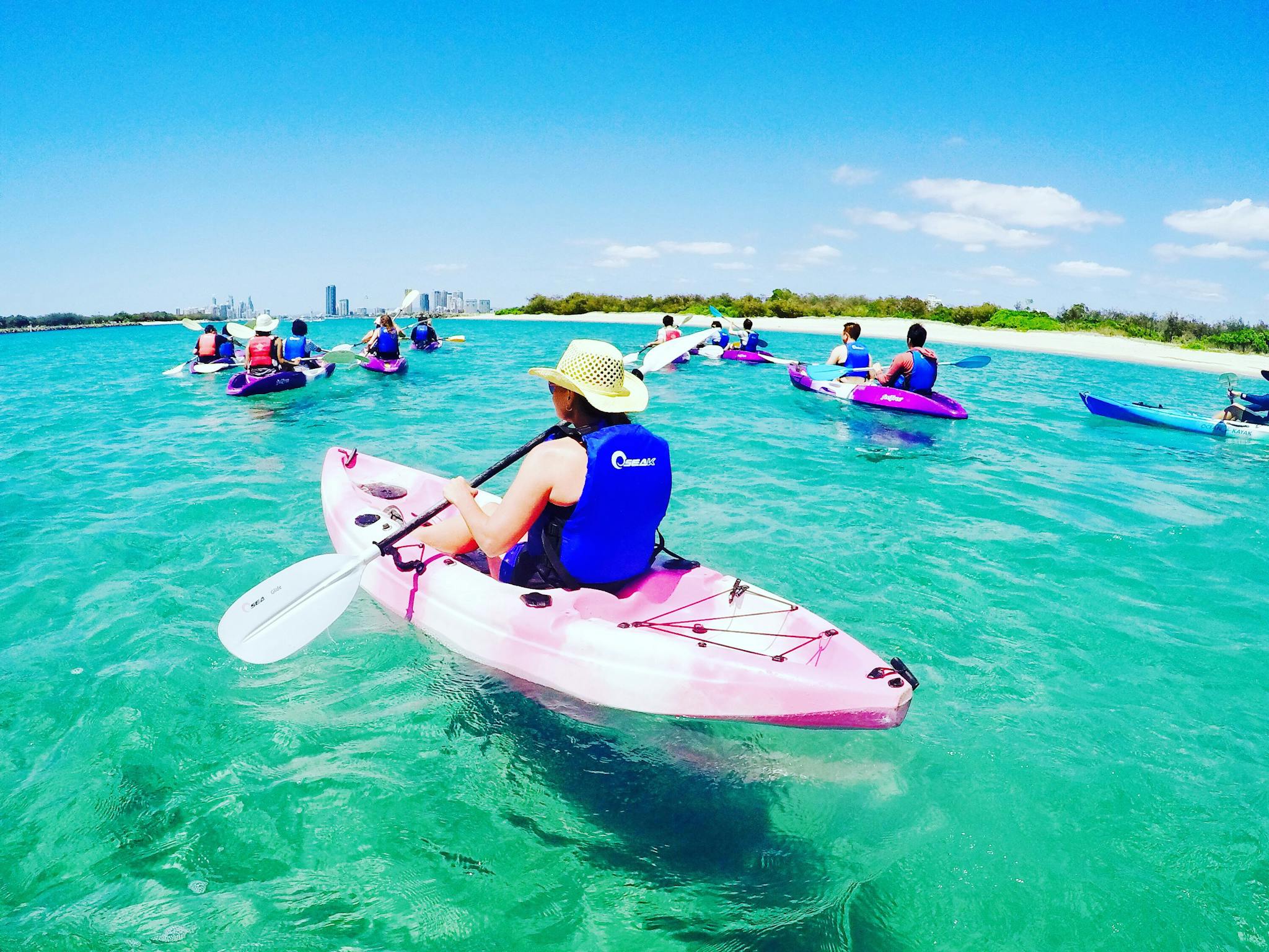 Kayaking the calm waters on the Gold Coast Kayaking the calm waters on the Gold Coast