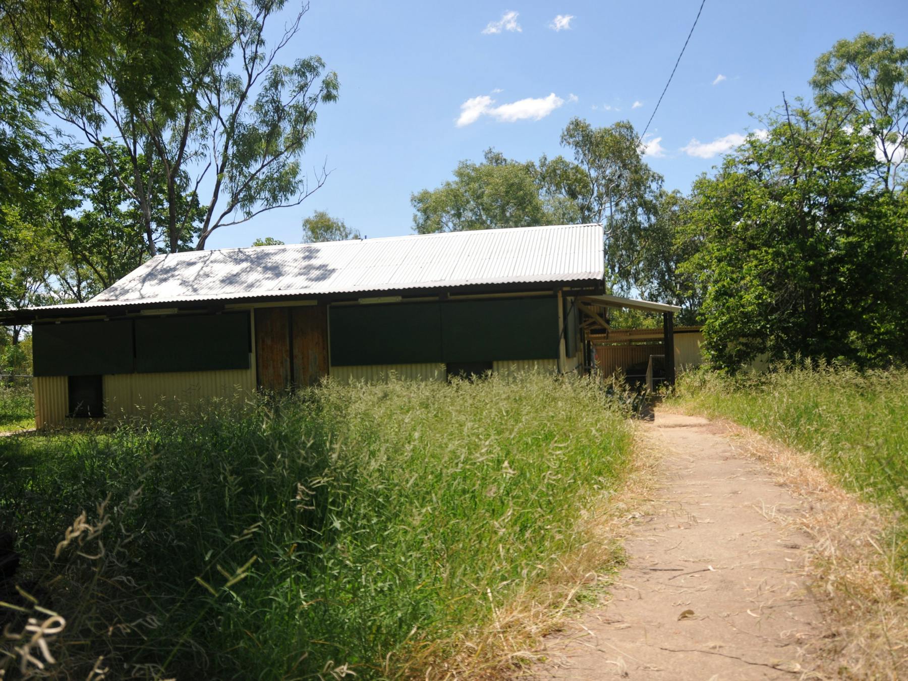 House and walkway to the house.