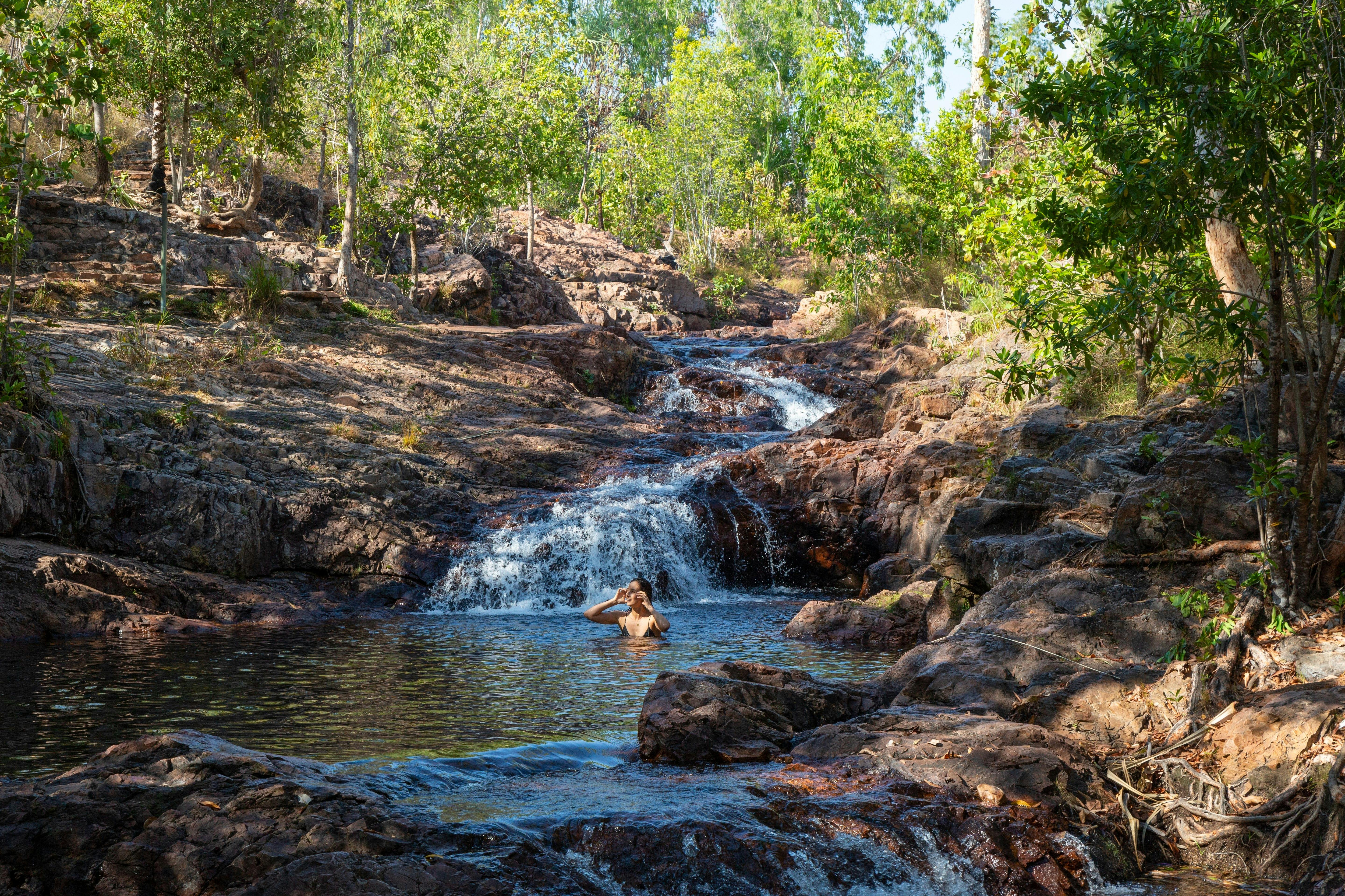 Refresh in the inviting, cool waters of Buley Rockhole in Litchfield National Park