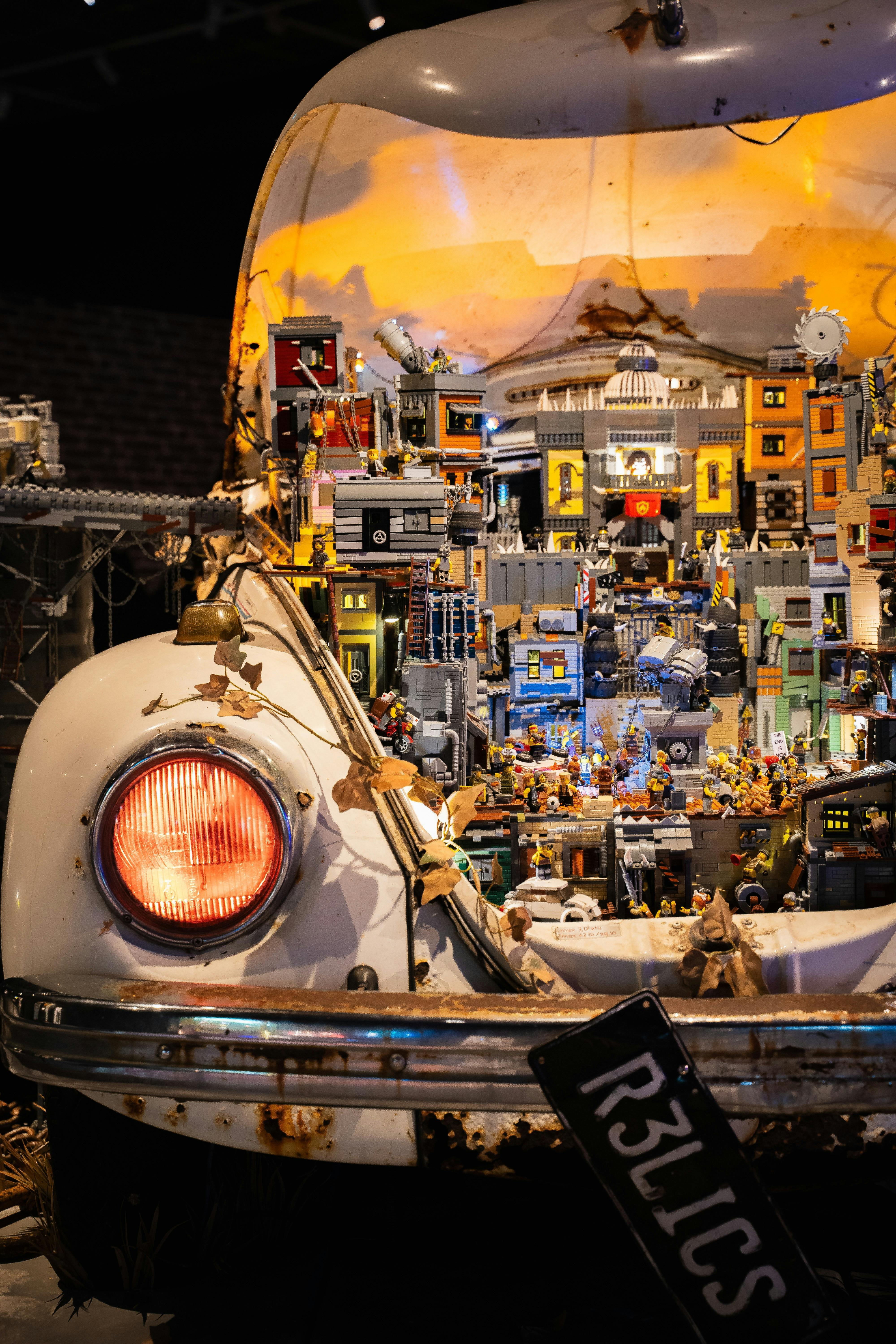 RELICS Volkswagen with LEGO® world constructed inside
