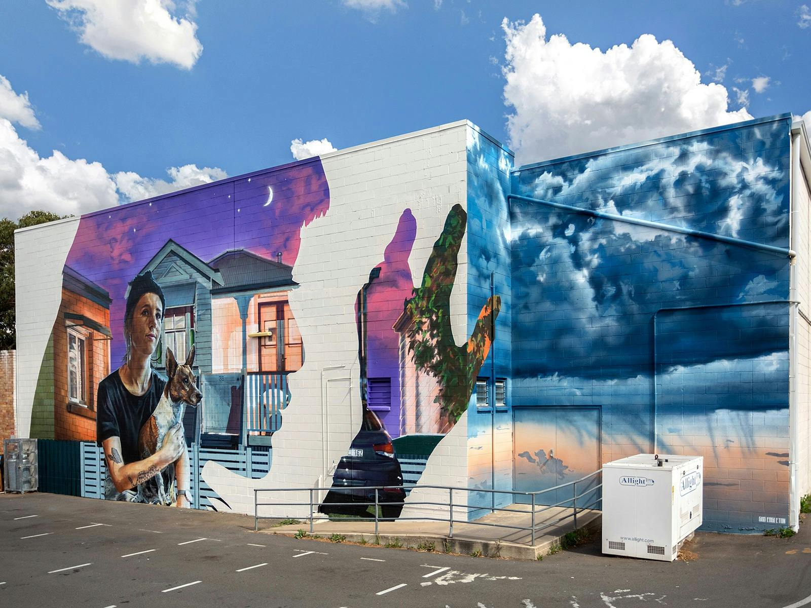 Evening Rain Mural by Gus Eagleton Evening Rain Mural by Gus Eagleton