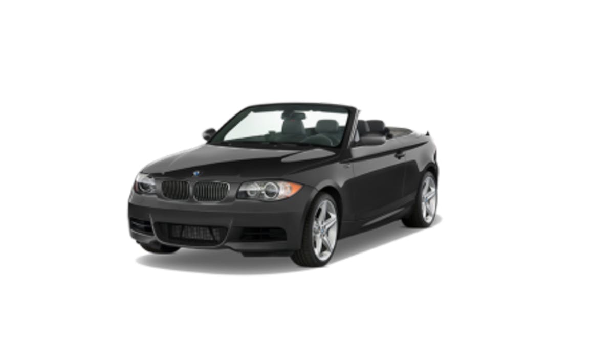 small black convertible car