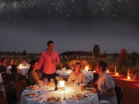 Sounds of Silence dinner under the Southern night sky.