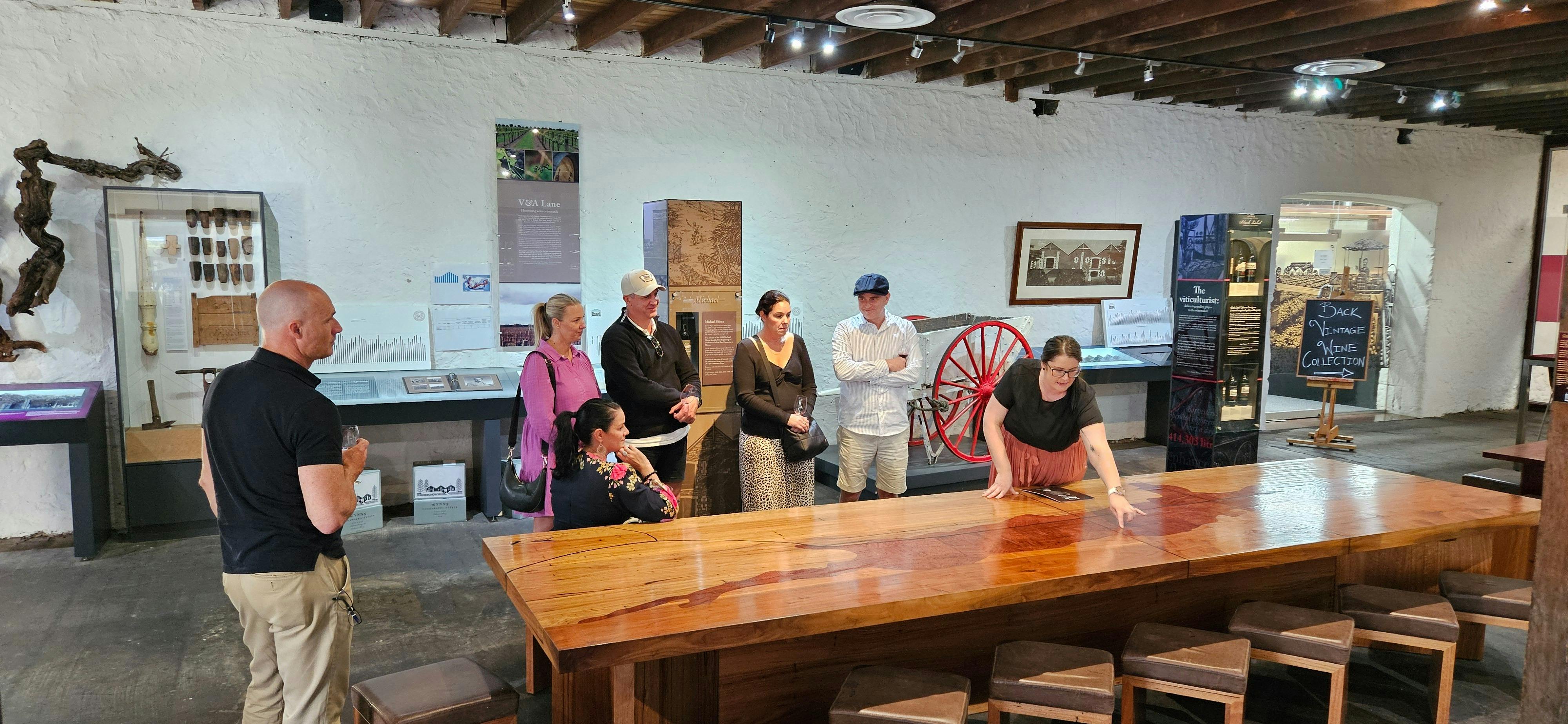 Group tour of Wynns Coonawarra