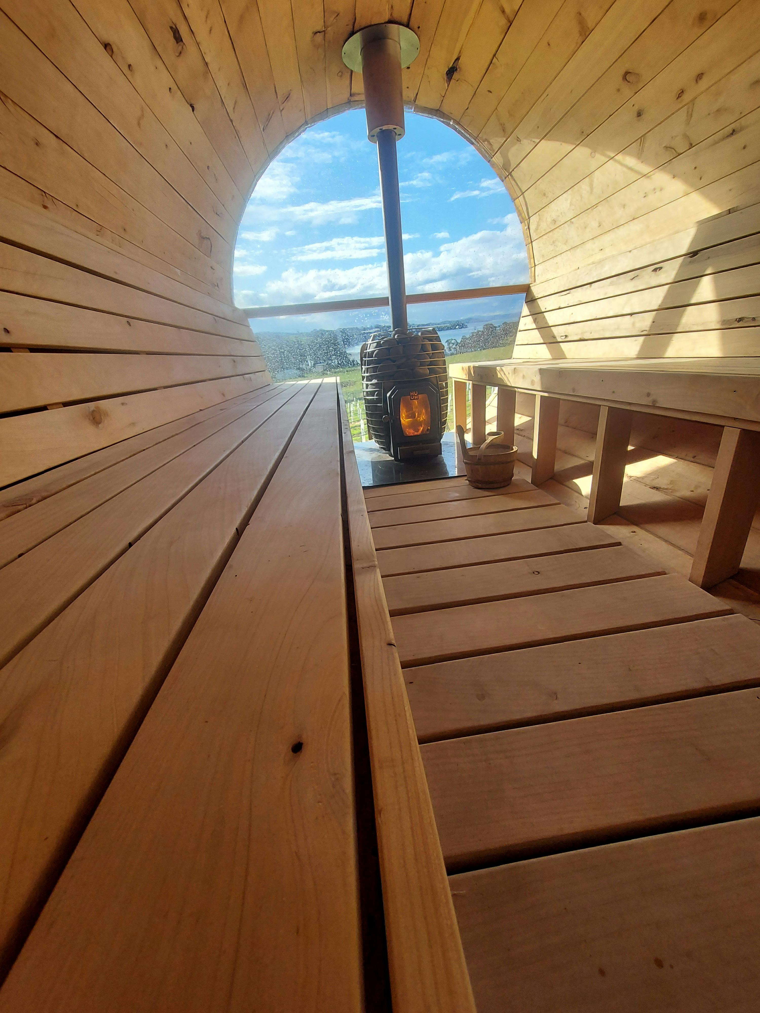 The Wilderness Sauna on the Tasman Peninsula Hobart and Beyond