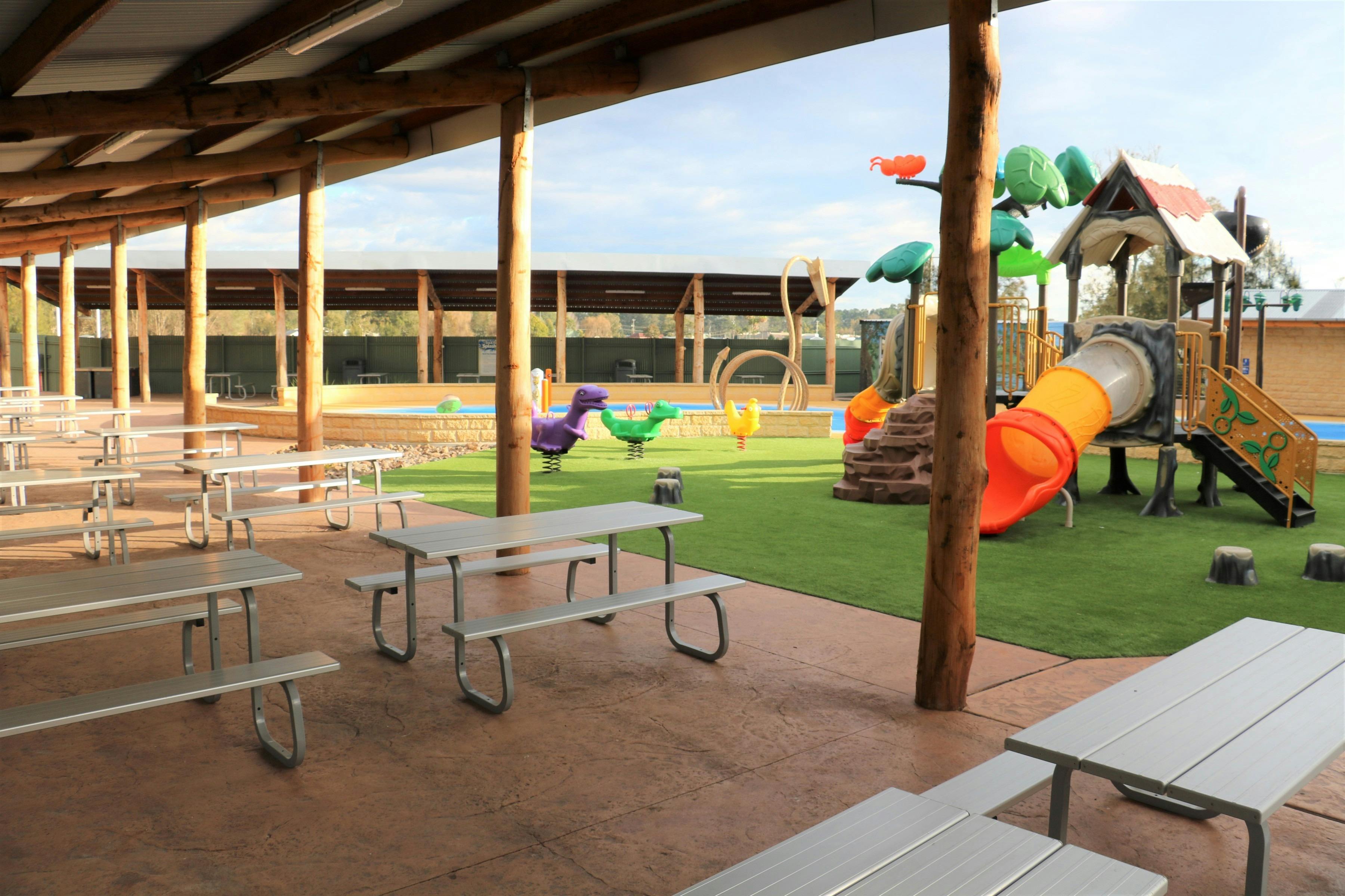 Playground & BBQ Area