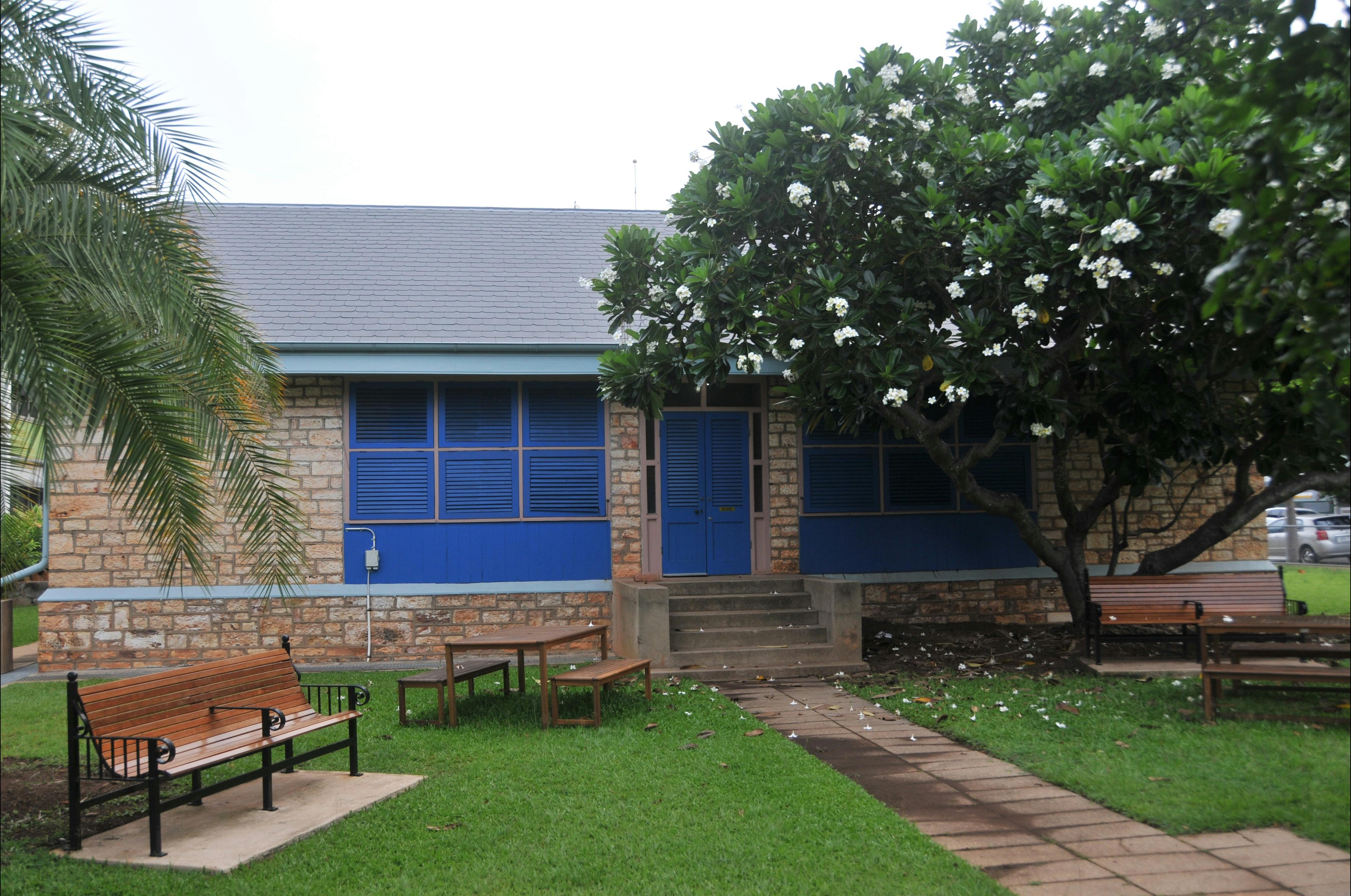 Entrance to Lyons Cottage.