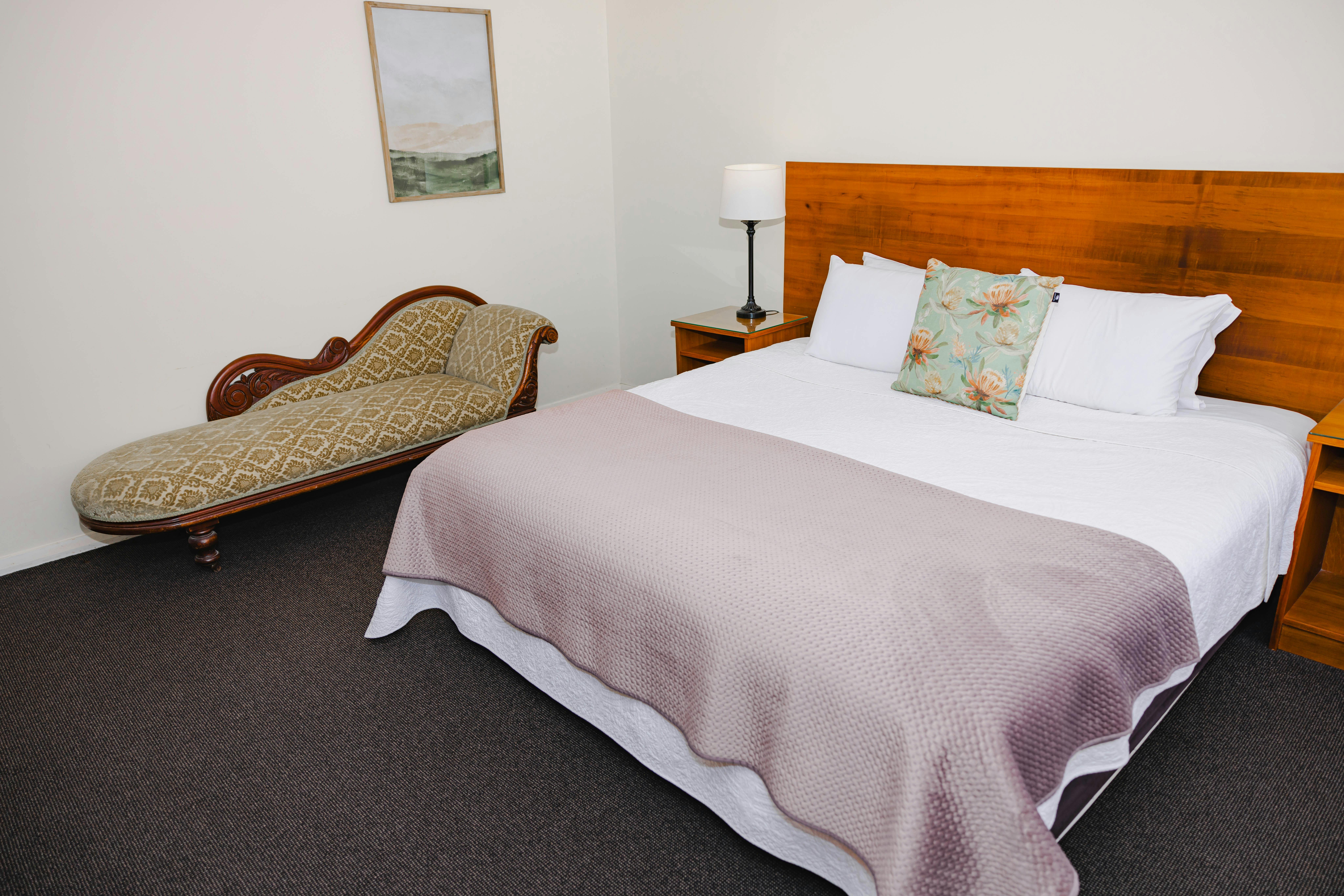 Large bedroom with king size bed