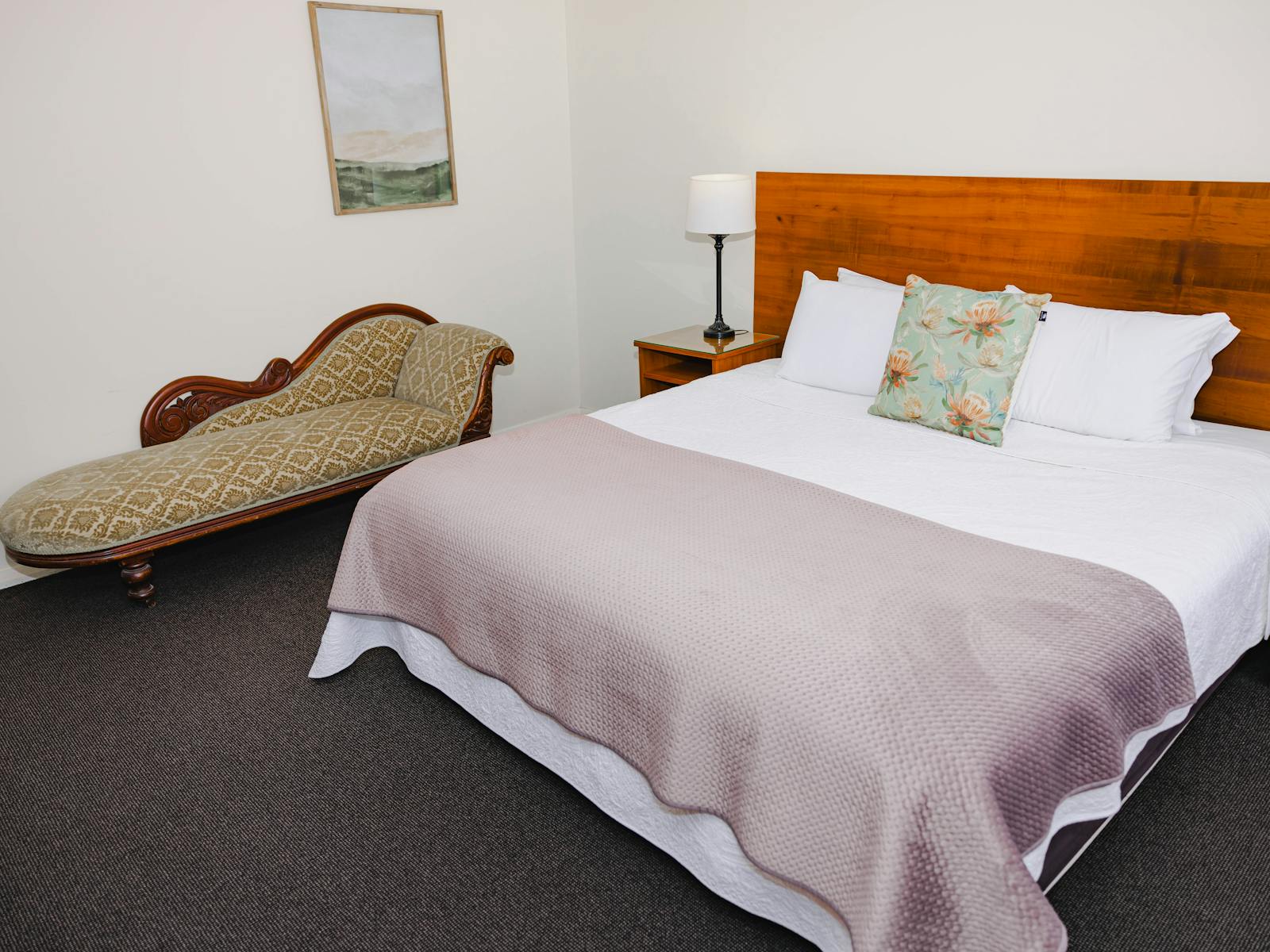 Large bedroom with king size bed