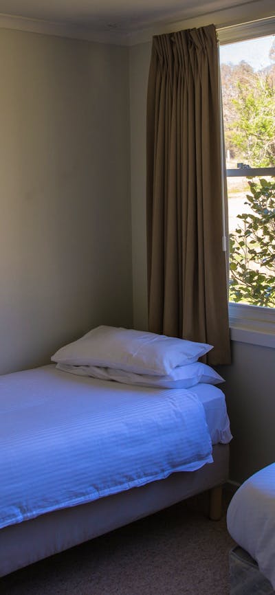 view from a guest room at Cuppacumbalong overlooking the gardens