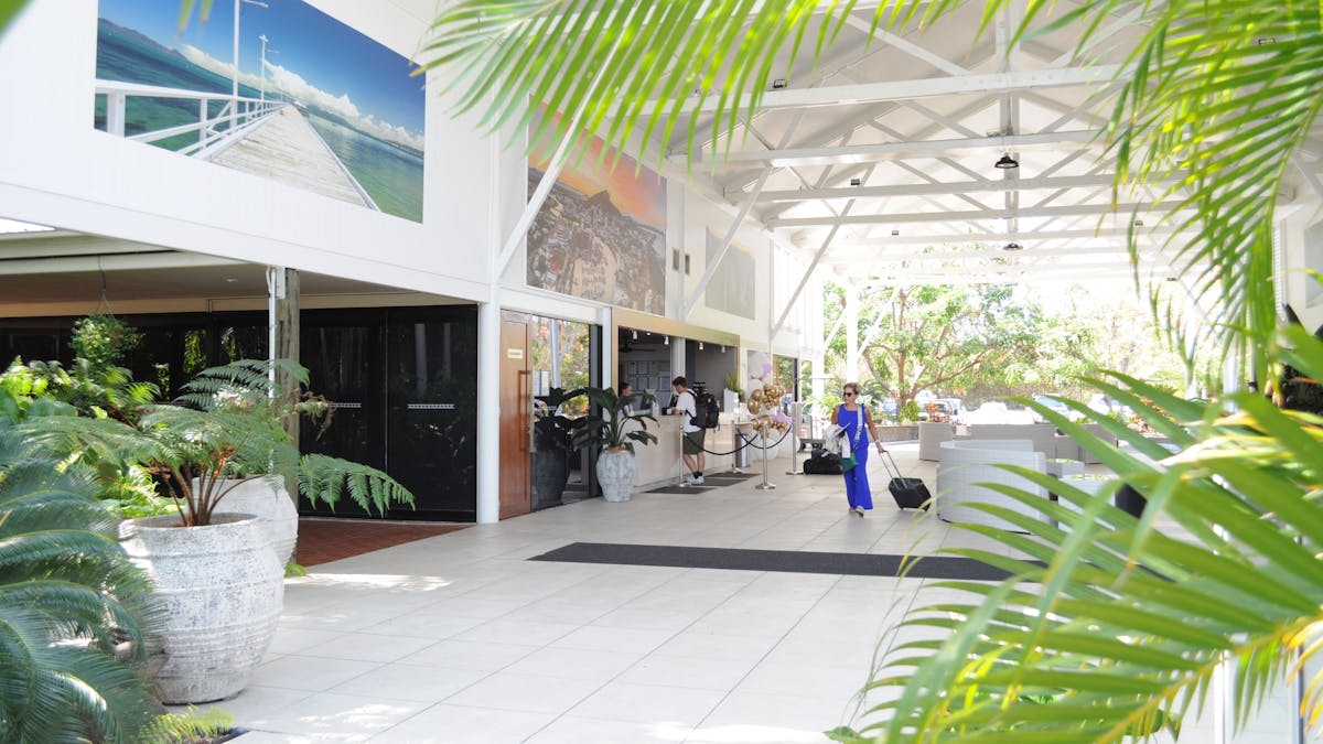 Hotel reception at Mercure Townsville