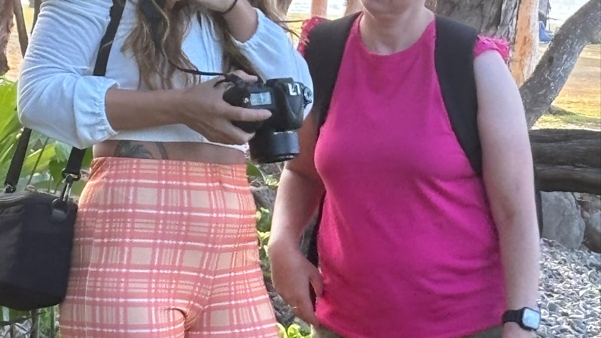 Reviewing photos