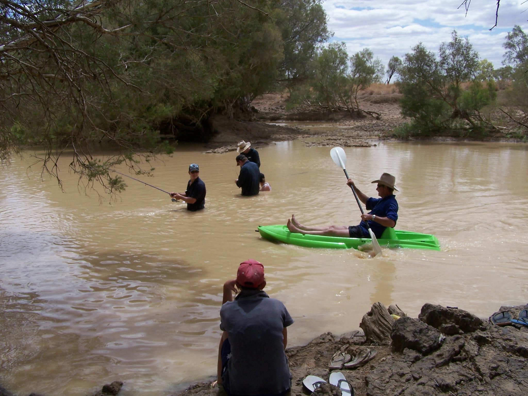 The Thomson River at Jundah is a great family attraction, for our locals and visitors alike The Thomson River at Jundah is a great family attraction, for our locals and visitors alike