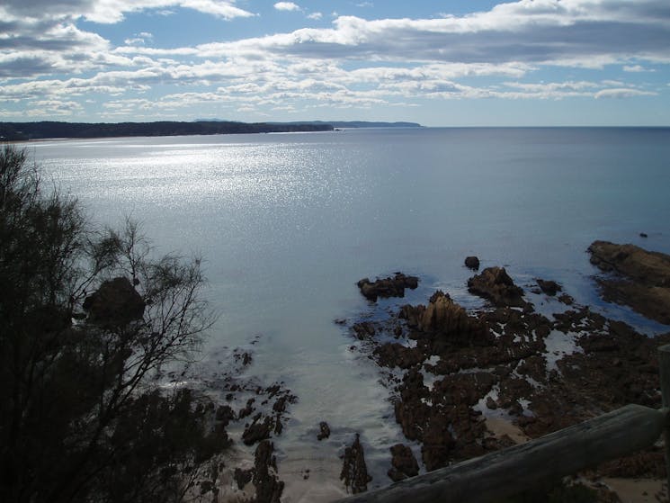 View looking north across the bay