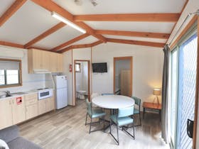 Ocean view deluxe cabin.  Can sleep up to 6 people