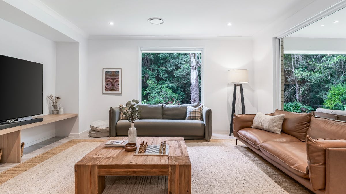 Open plan living room