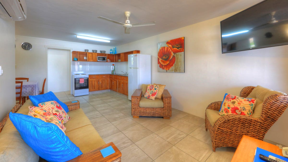 Sky View Units 2 bedroom apartments sleep up to 6 people and are very spacious with a full kitchen