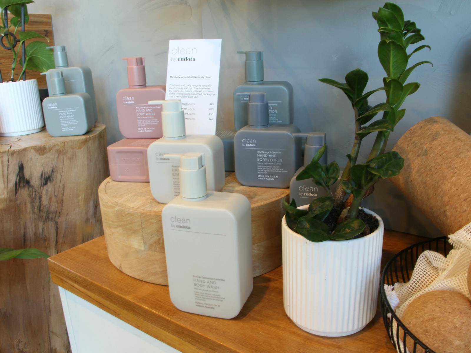 endota Clean skincare range.