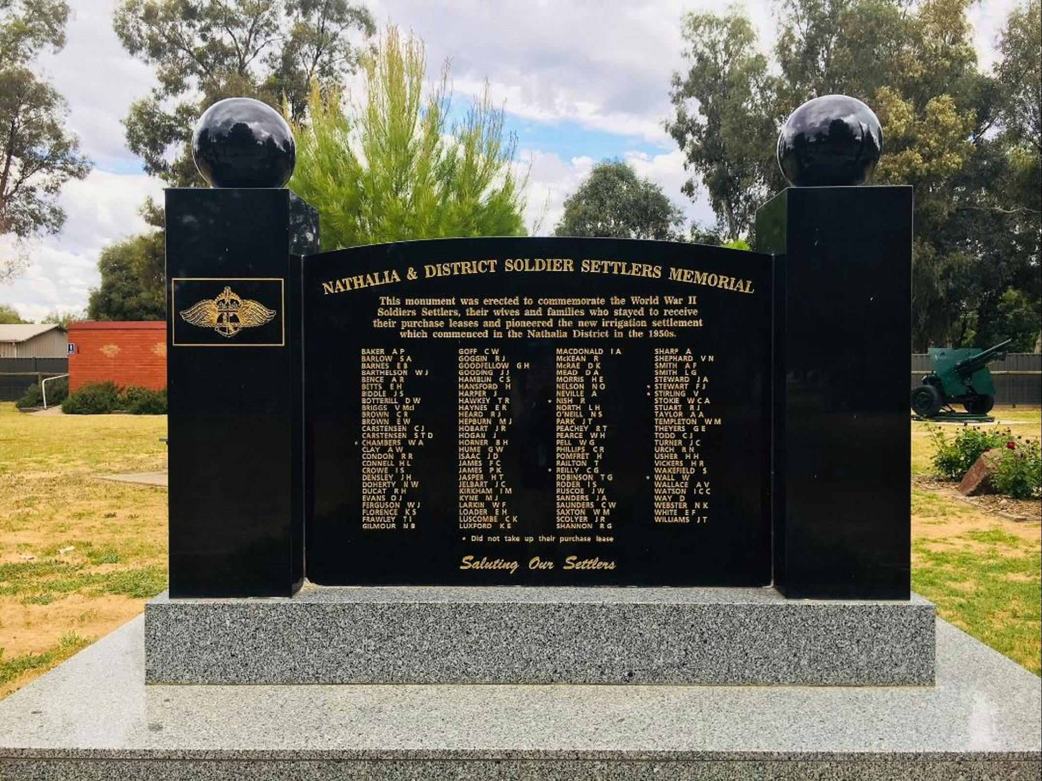 Memoerial Gardens in Nathalia