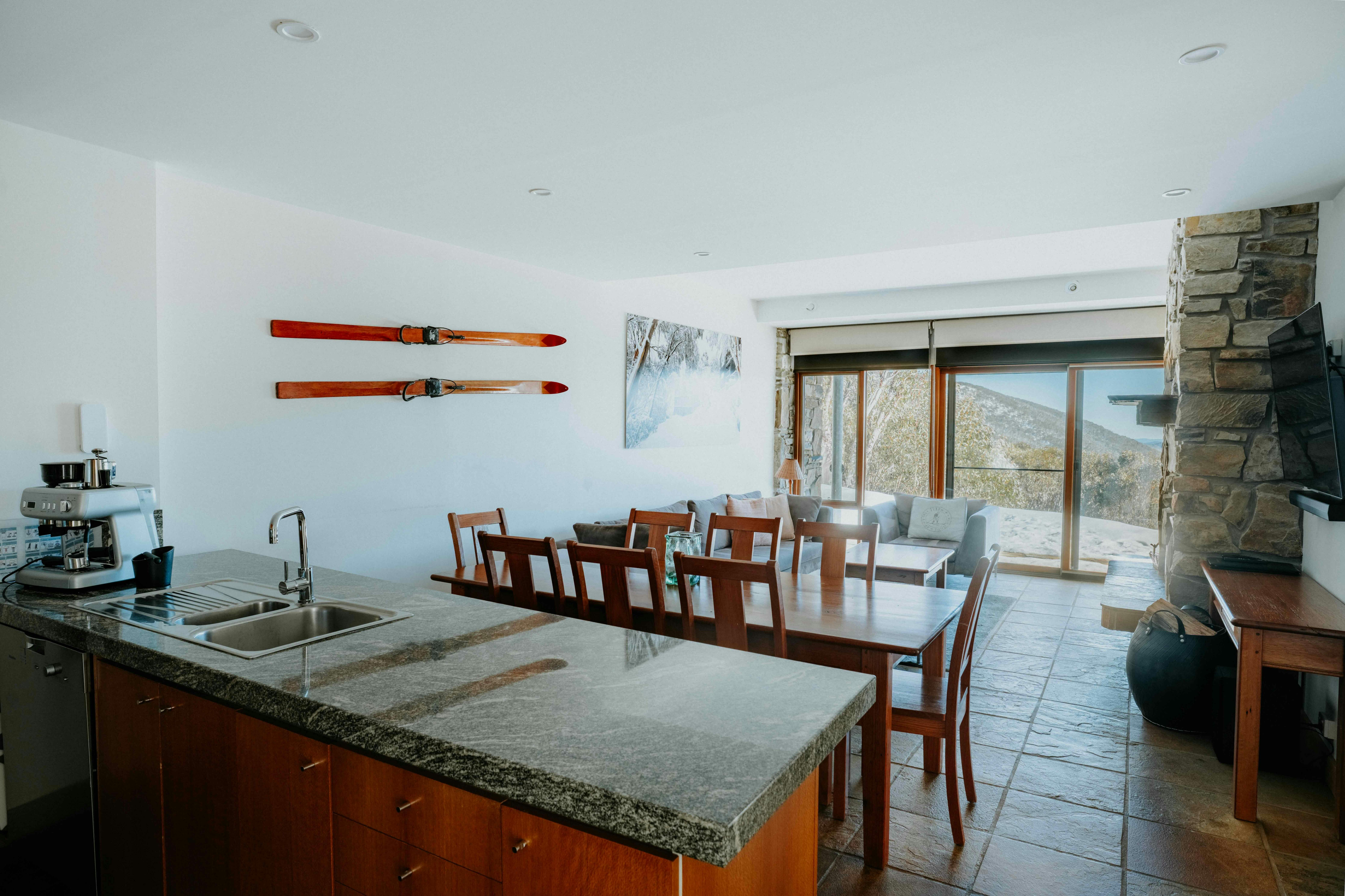 Living room, Alpine Woodsmoke, Falls Creek
