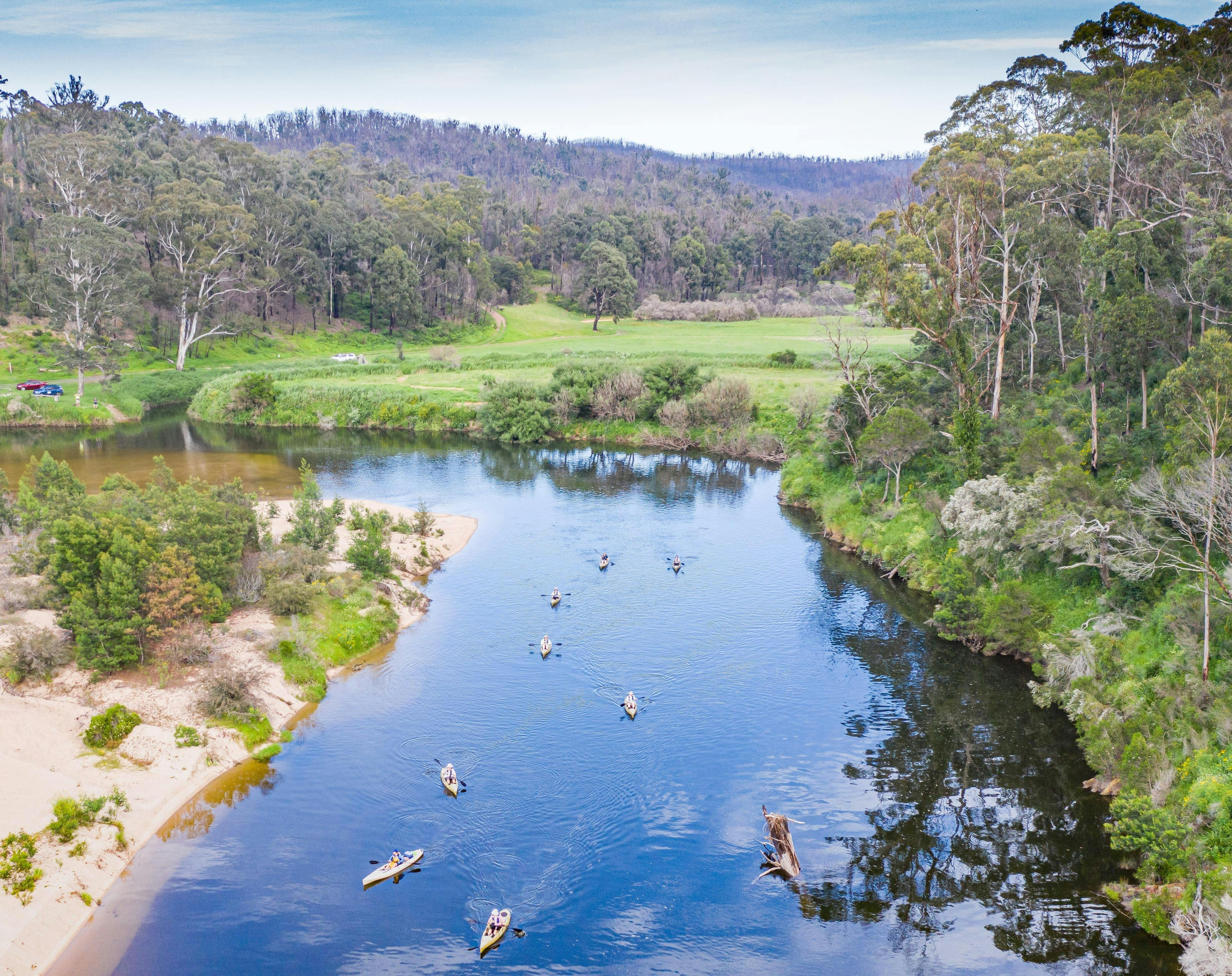 Aerial shot showing Riverview site