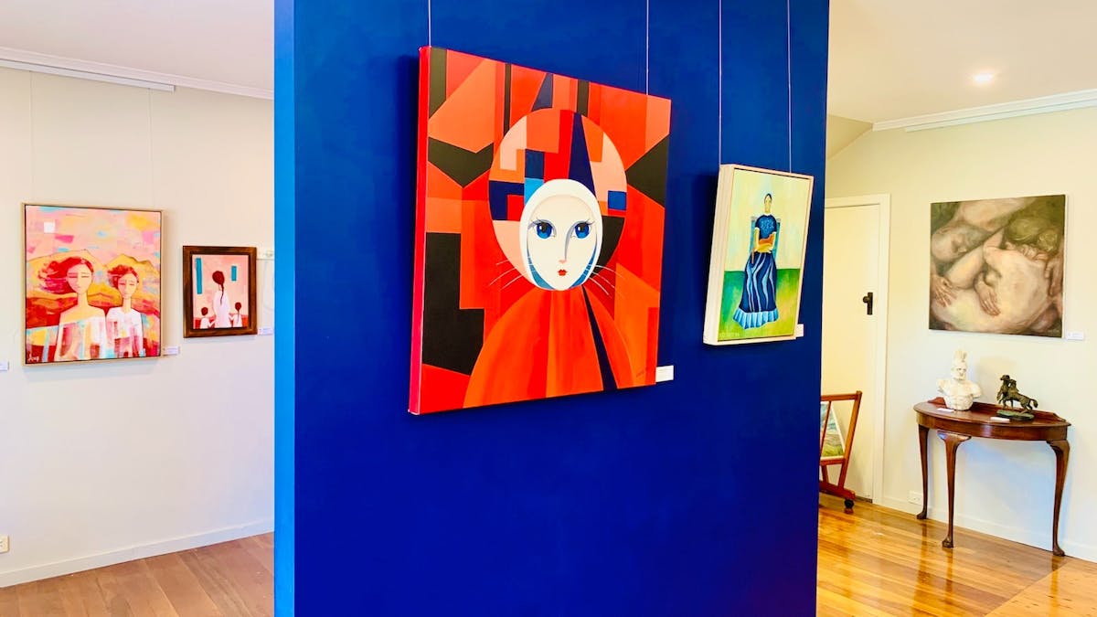 Contemporary art exhibition at Creative Room Art Space gallery in West End Brisbane