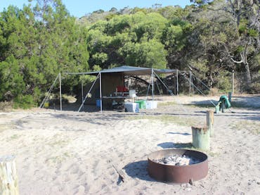 Beachfront camping at Waddy Point Fraser Island Beachfront camping at Waddy Point Fraser Island