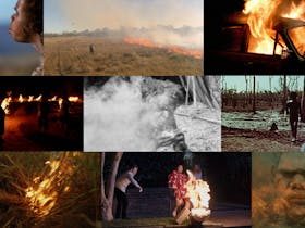 A collage of archival footage