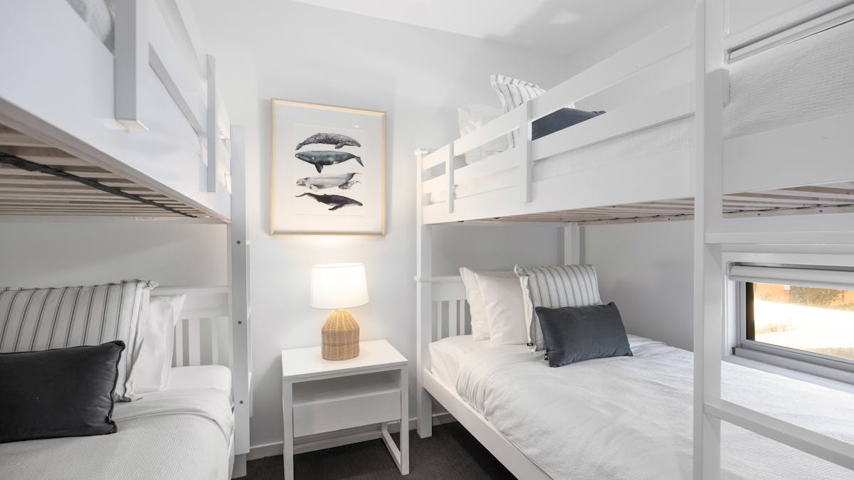 The kids will love the bunk beds.