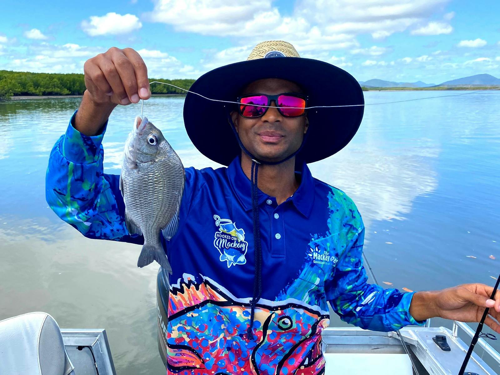 Man holding fish