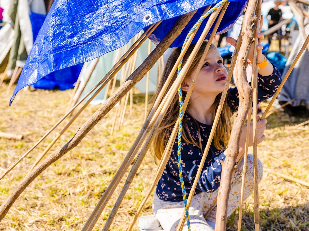 Cubby building, kids fun