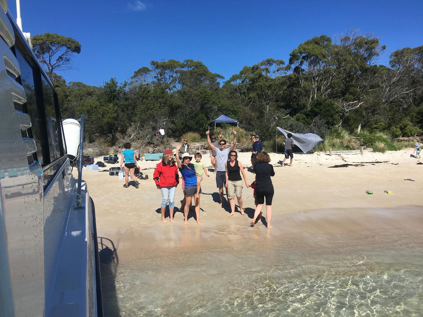 We have special permission to land you ashore on certain beaches along Freycinet