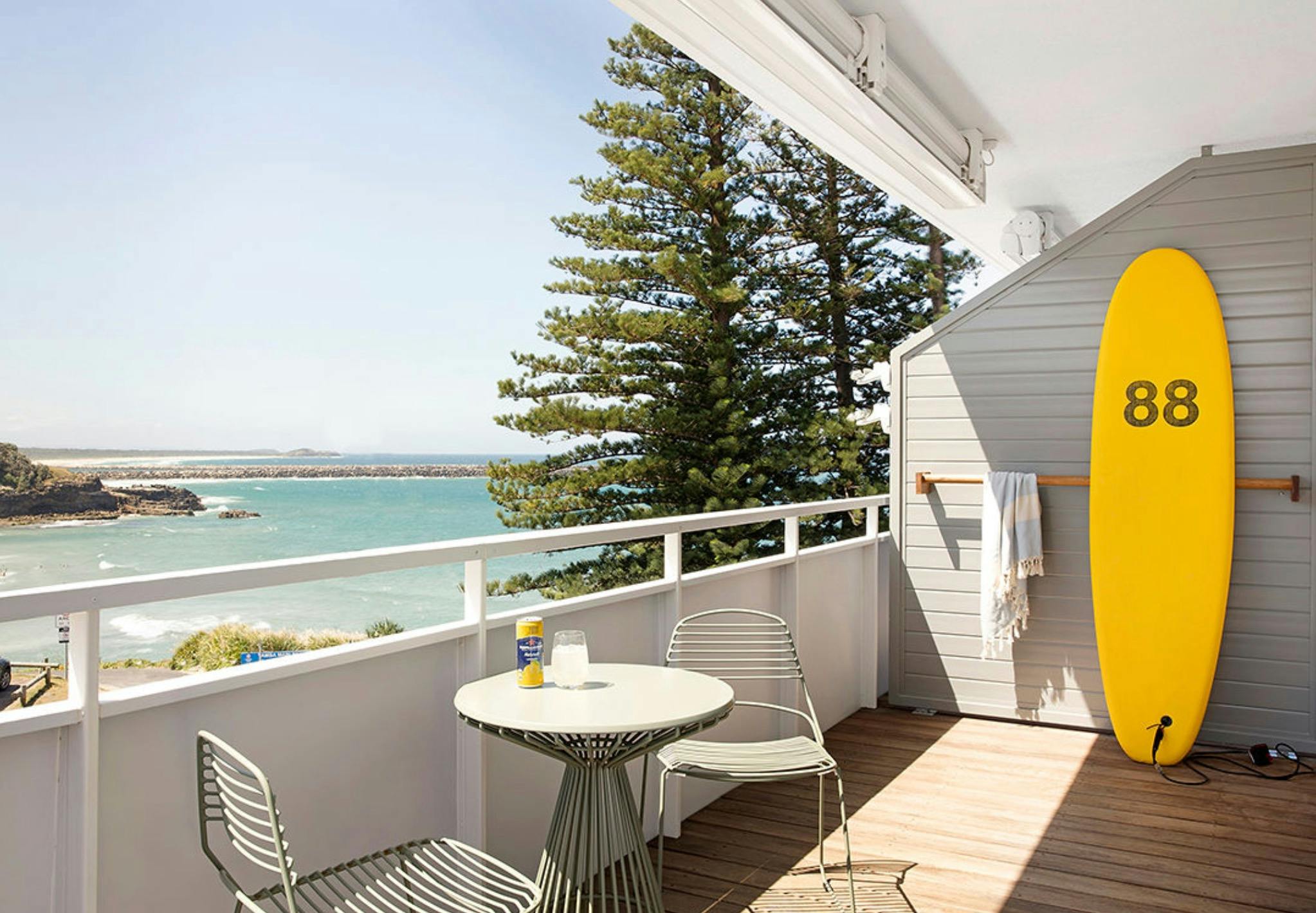 Balkon des Surfzimmers